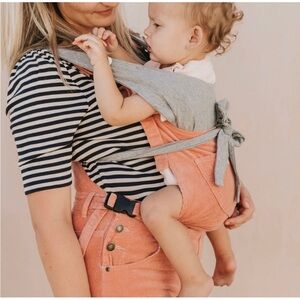 Mumsie Peachy Maternity Corduroy Overalls, Sz L